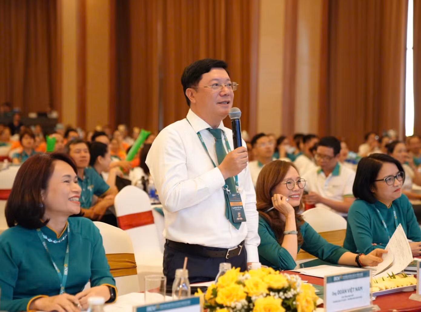 Ông Đoàn Việt Nam, Phó Tổng giám đốc, Trưởng ban tổ chức hội thi Đại sứ văn hóa BIDV - vòng thi khu vực Tây Nguyên và Nam Trung Bộ