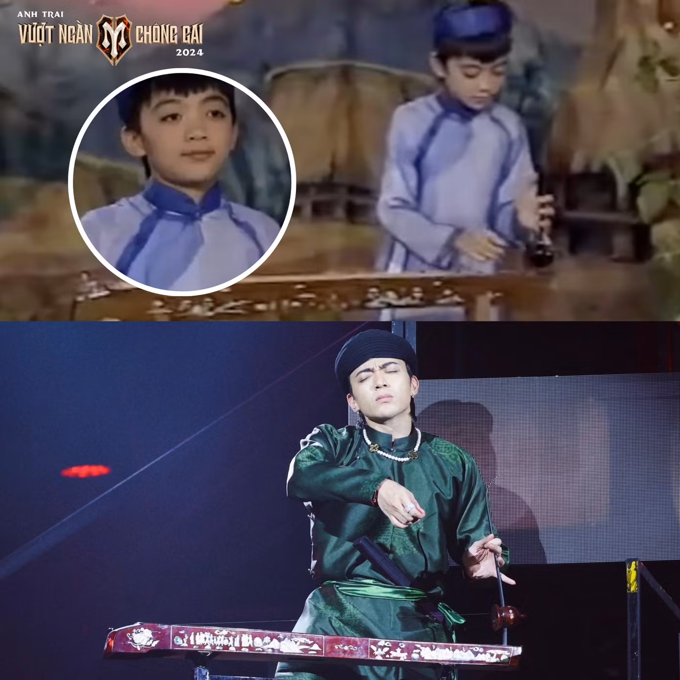 SOOBIN đã học chơi đàn bầu từ nhỏ.