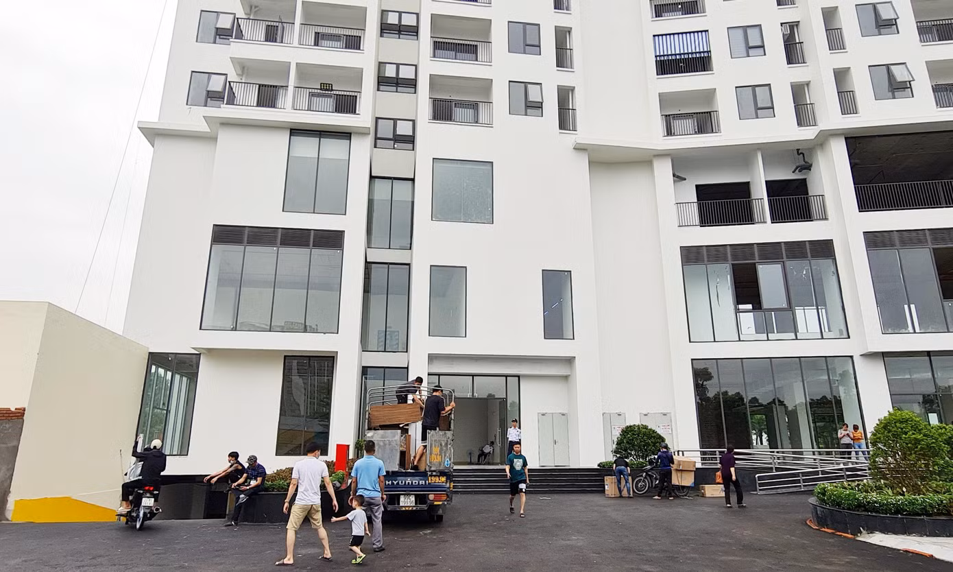 Dự án Tecco Diamond Thanh Trì chưa nghiệm thu đã đưa dân vào ở.