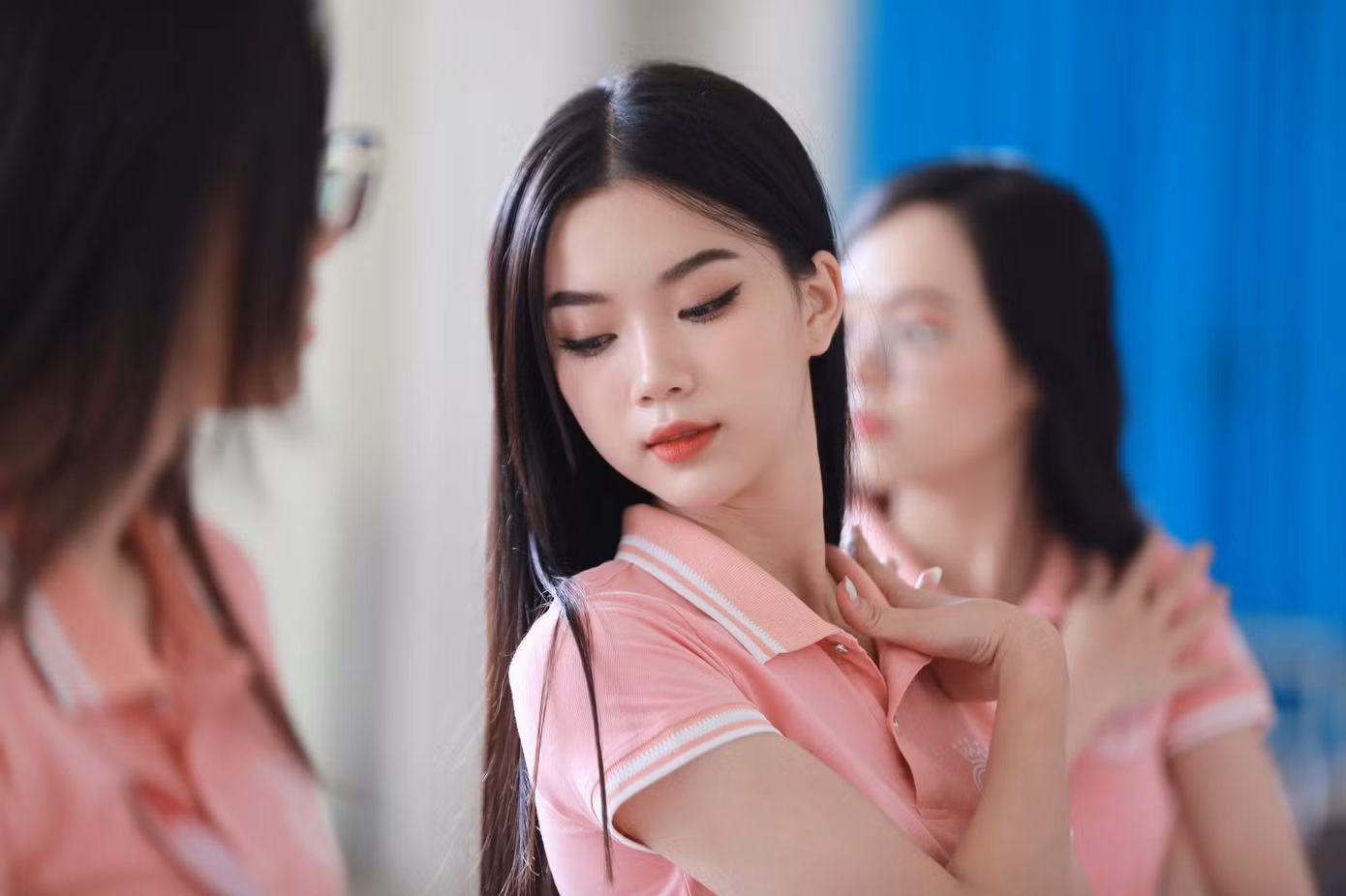 Không chỉ chú trọng trong từng bước nhảy, thần thái biểu cảm cũng được thí sinh quan tâm chỉn chu.