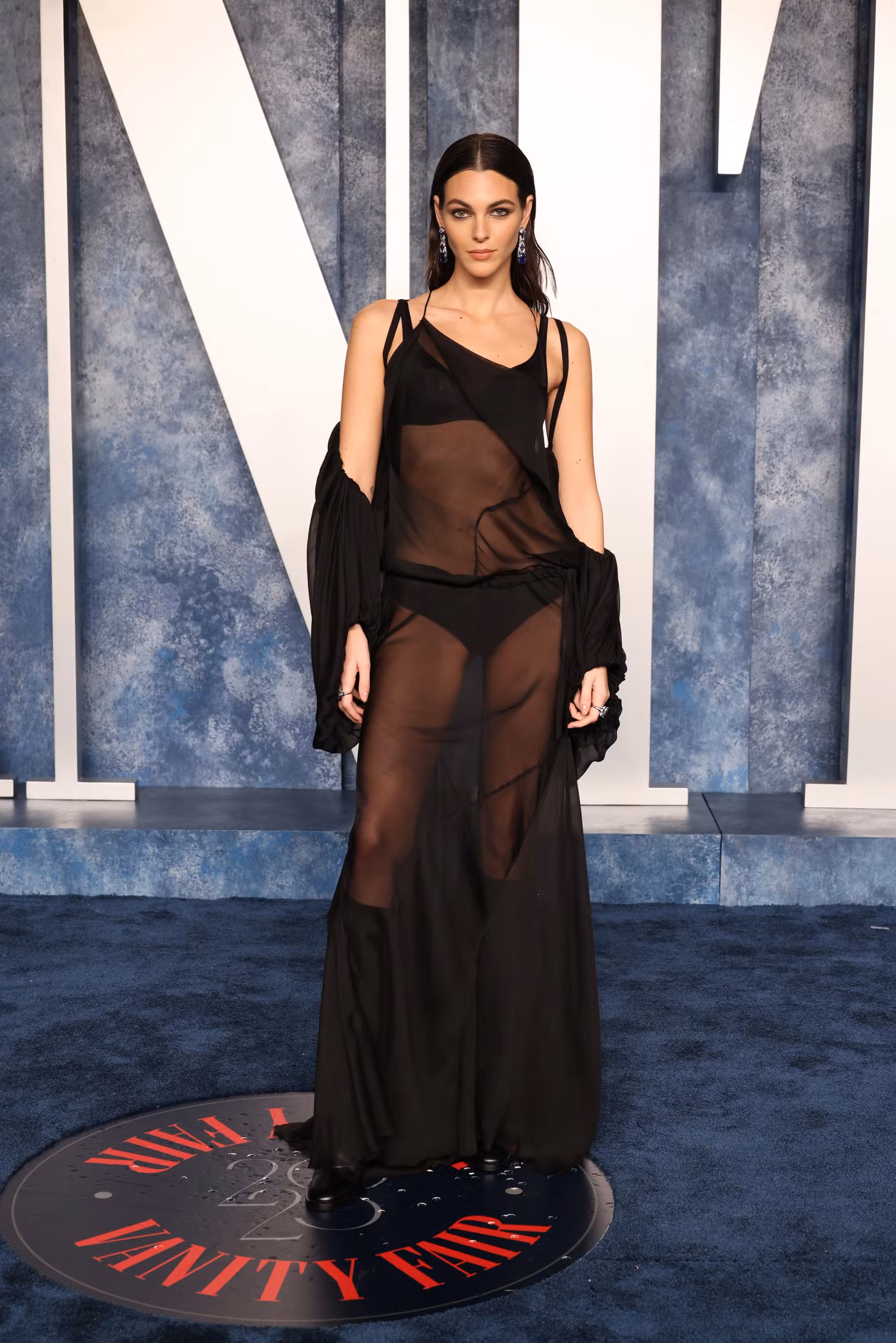 Người mẫu Vittoria Ceretti diện mốt khoe nội y. Ảnh: WireImage.