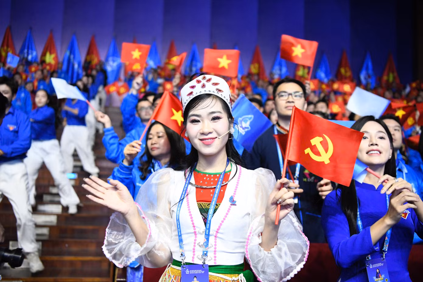 Đại hội Hội LHTN Việt Nam có khẩu hiệu hành động “Thanh niên Việt Nam, Yêu nước - Khát vọng - Đoàn kết - Tiên phong - Sáng tạo, Tự tin bước vào kỷ nguyên mới”.