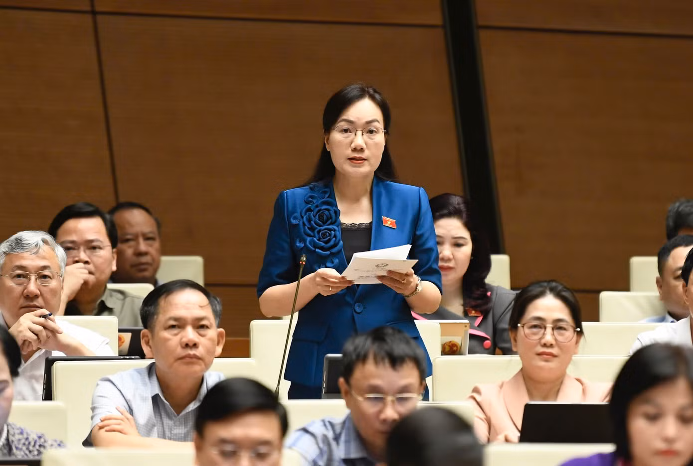 Đại biểu Đỗ Thị Việt Hà (Bắc Giang). Ảnh: Như Ý