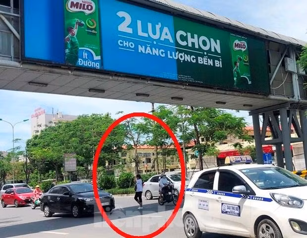 Tại cầu vượt trên đường Giải Phóng đoạn trước cổng Bệnh viện Bạch Mai, do tồn tại những bất cập trên nên hàng ngày người đi bộ, trong đó có nhiều bệnh nhân và người nhà mỗi khi muốn sang đường đành bất chấp nguy hiểm đi bên dưới cầu vượt.