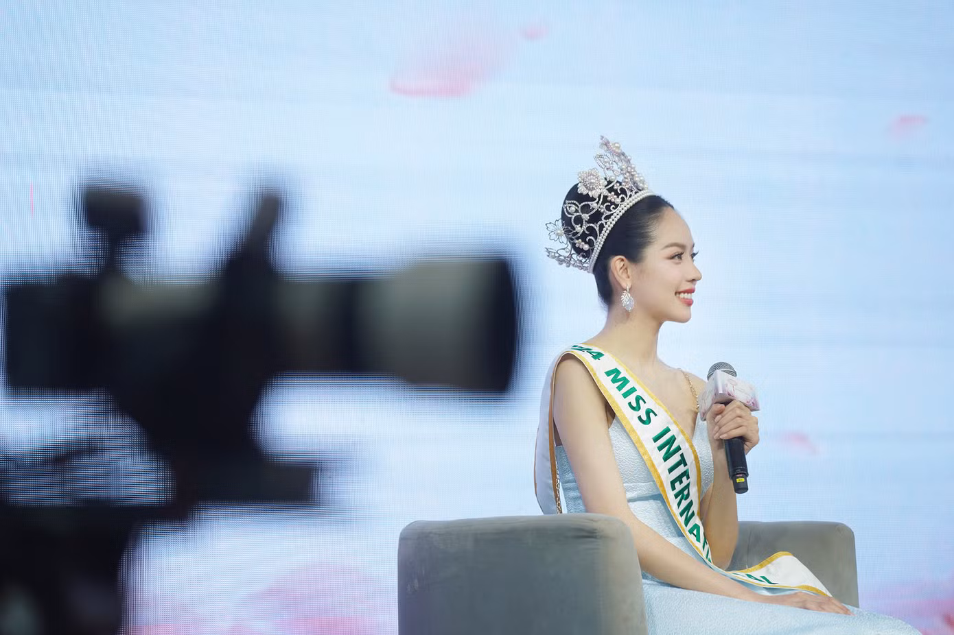 Trong quá trình thi Hoa hậu Quốc tế, Thanh Thủy được khen có vẻ đẹp trong trẻo, thanh lịch phù hợp tiêu chí cuộc thi. Cô vui mừng vì được ban giám khảo cuộc thi khen ngợi vừa có vẻ đẹp ngoại hình, vừa có vẻ đẹp tâm hồn.