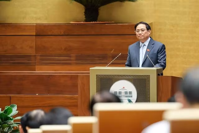 Thủ tướng Phạm Minh Chính báo cáo giải trình một số vấn đề trong phiên chất vấn