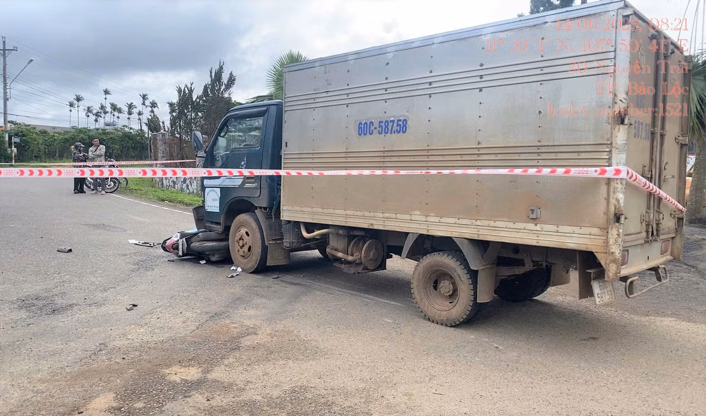 Hiện trường vụ tai nạn.