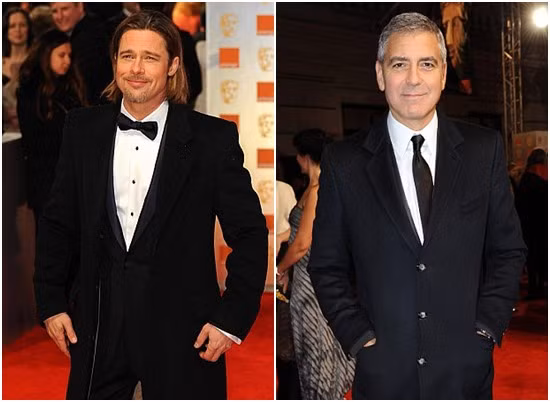 Brad Pitt, George Clooney đến dự giải BAFTA