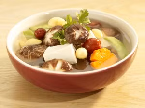 canh nấm chay