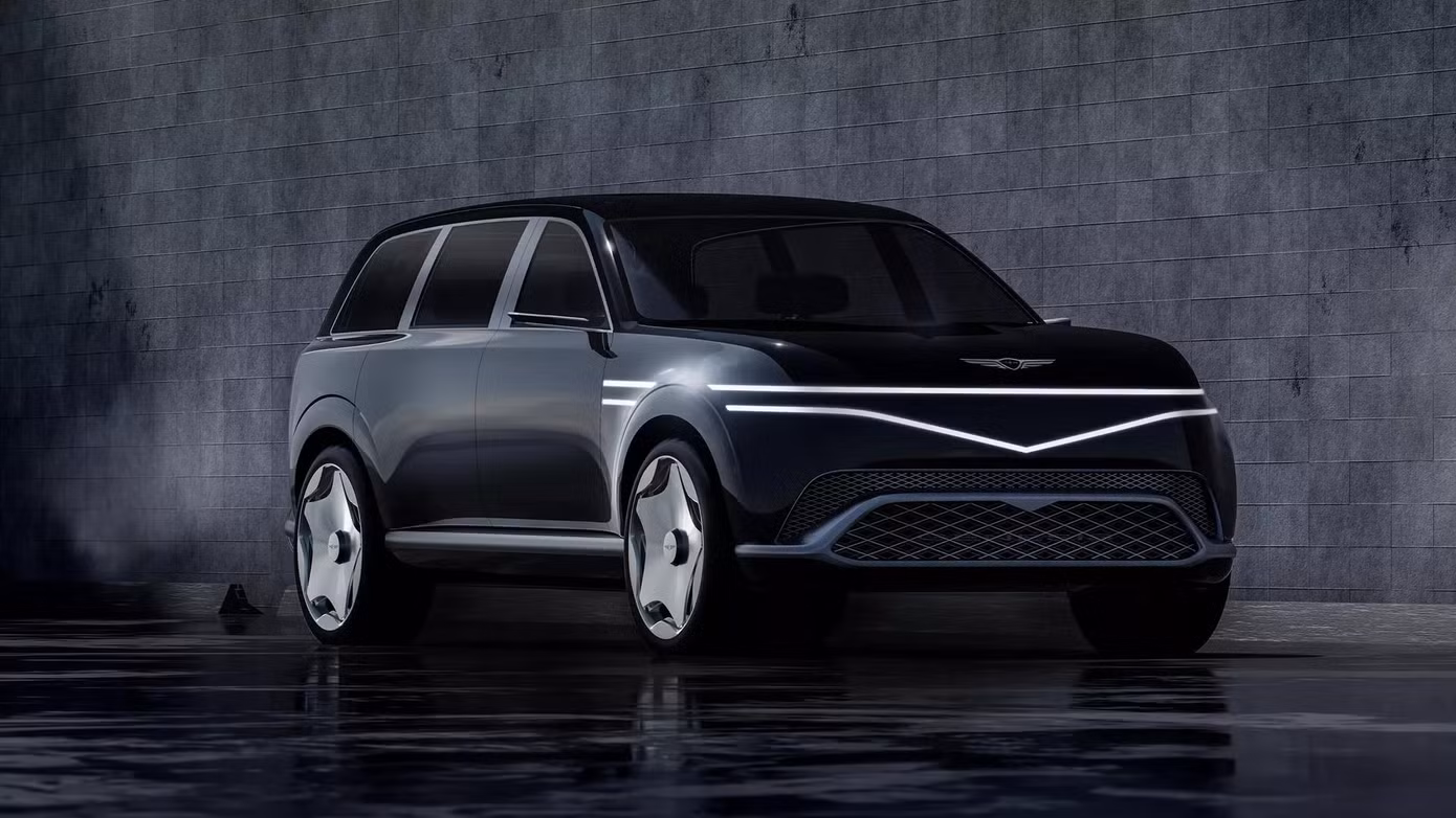 Thiết kế ngoại thất của GV90 sẽ bám sát vào concept Neolun. Thiết kế ngoại thất của GV90 sẽ bám sát vào concept Neolun.