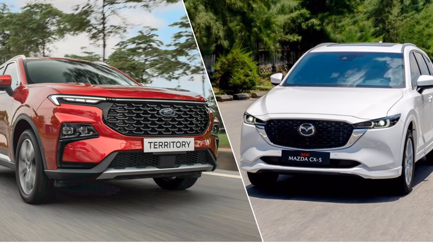 Ford Territory và Mazda CX-5 được dự đoán sẽ tiếp tục cạnh tranh sít sao cho ngôi đầu phân khúc SUV cỡ C tháng 6.