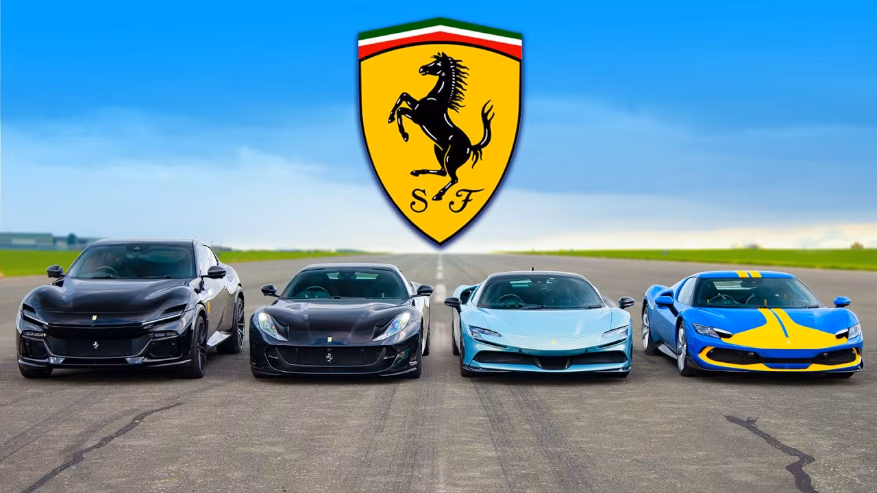 Các dòng siêu xe Ferrari có thiết kế ngày càng hiện đại và trẻ trung.