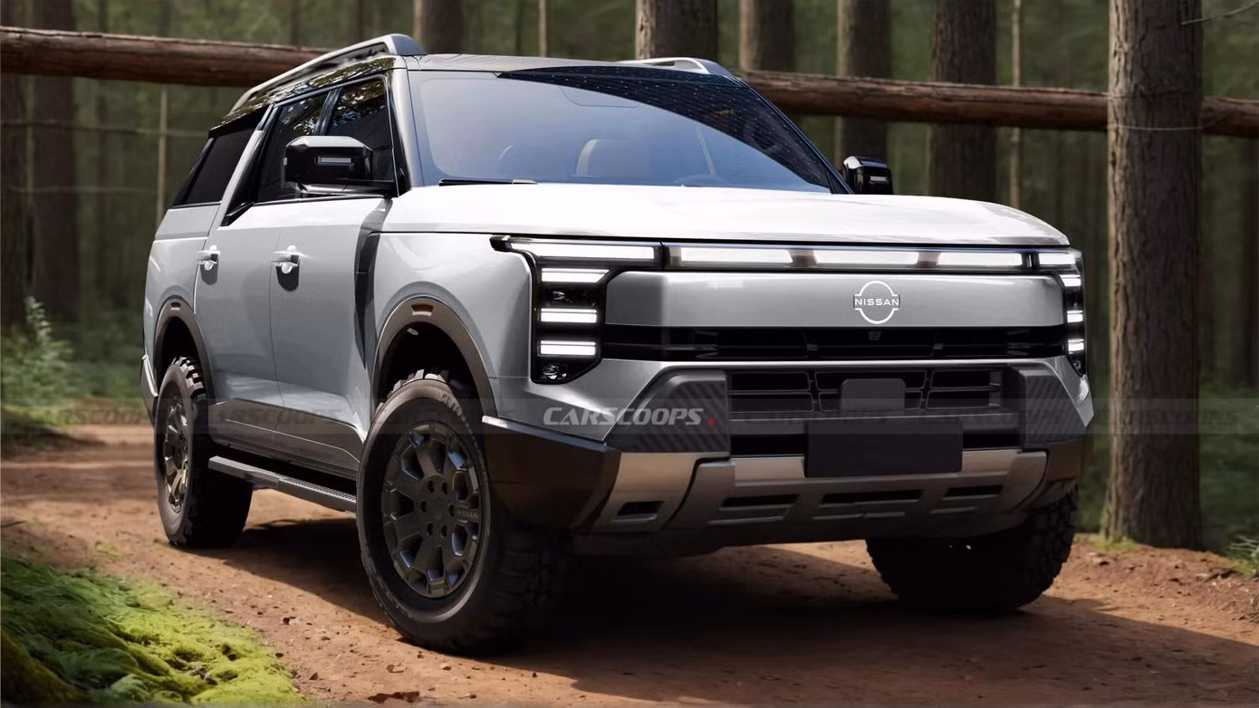 Bản dựng xem trước phiên bản SUV của Frontier Pro. Ảnh: Carscoops