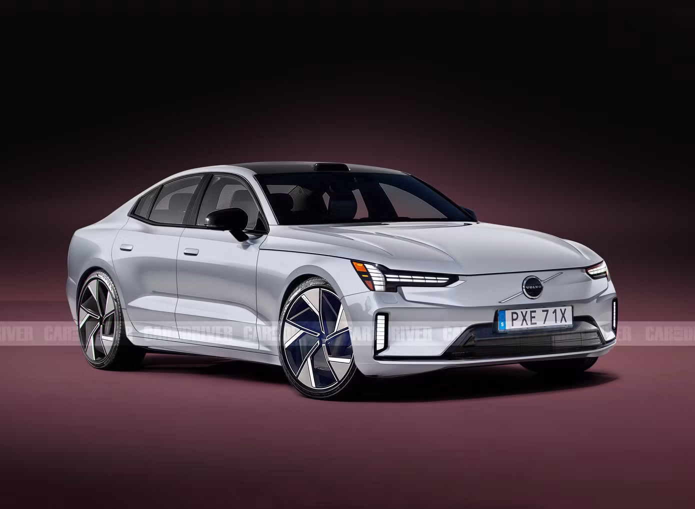 Hình ảnh dự đoán thiết kế của sedan điện Volvo ES90. Ảnh: Car and Driver