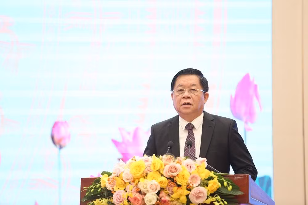 Trưởng Ban Tuyên giáo Trung ương Nguyễn Trọng Nghĩa phát biểu kết luận hội nghị