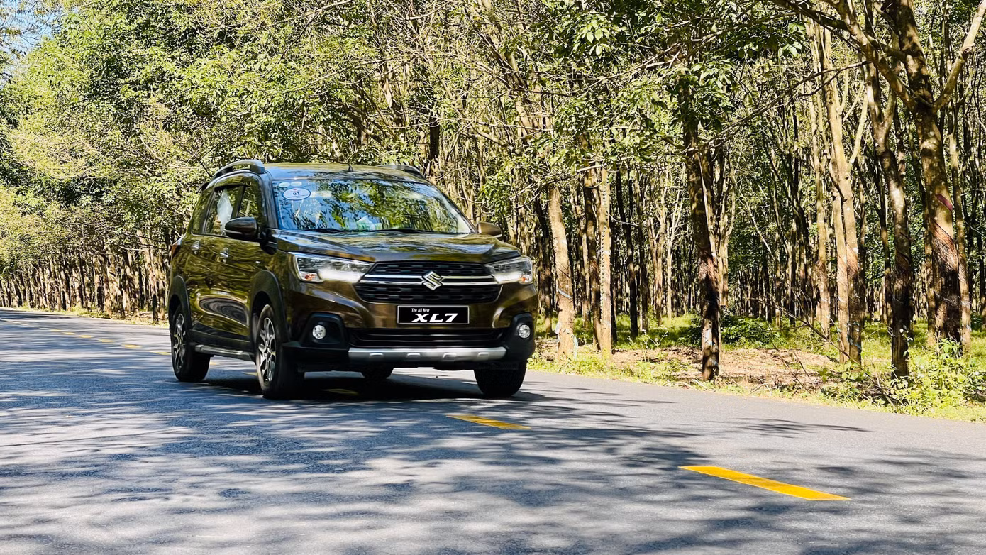 Dòng xe Suzuki XL7 có thân xe nhẹ, tỷ số công suất trọng lượng tối ưu