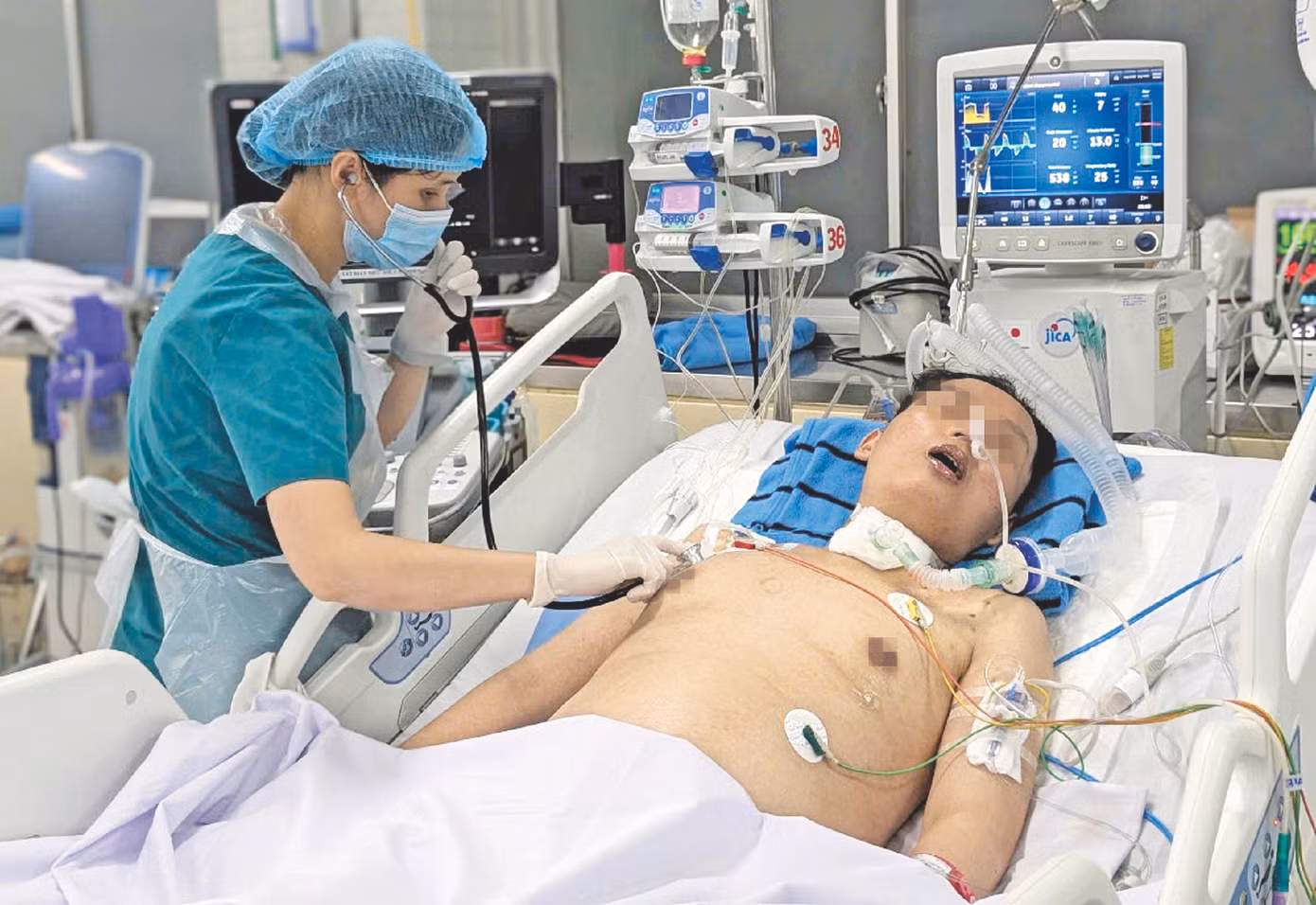 Suốt 15 năm công tác tại Bệnh viện Chợ Rẫy, năm nào BS Lê Nguyên Hải Yến cũng tham gia trực Tết ảnh: Vân Sơn