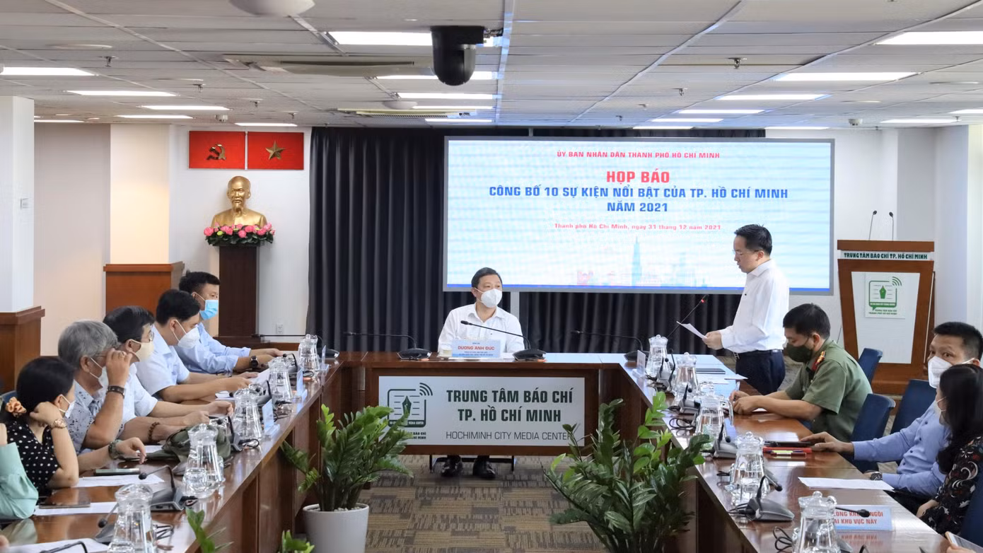 UBND TPHCM họp báo công bố 10 sự kiện nổi bật trong năm 2021
