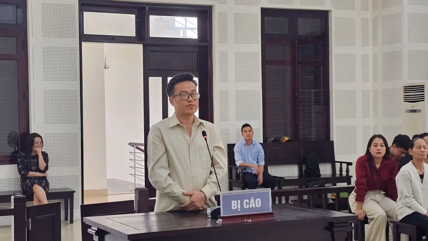 Bị cáo Phạm Đình Tiến tại phiên tòa.