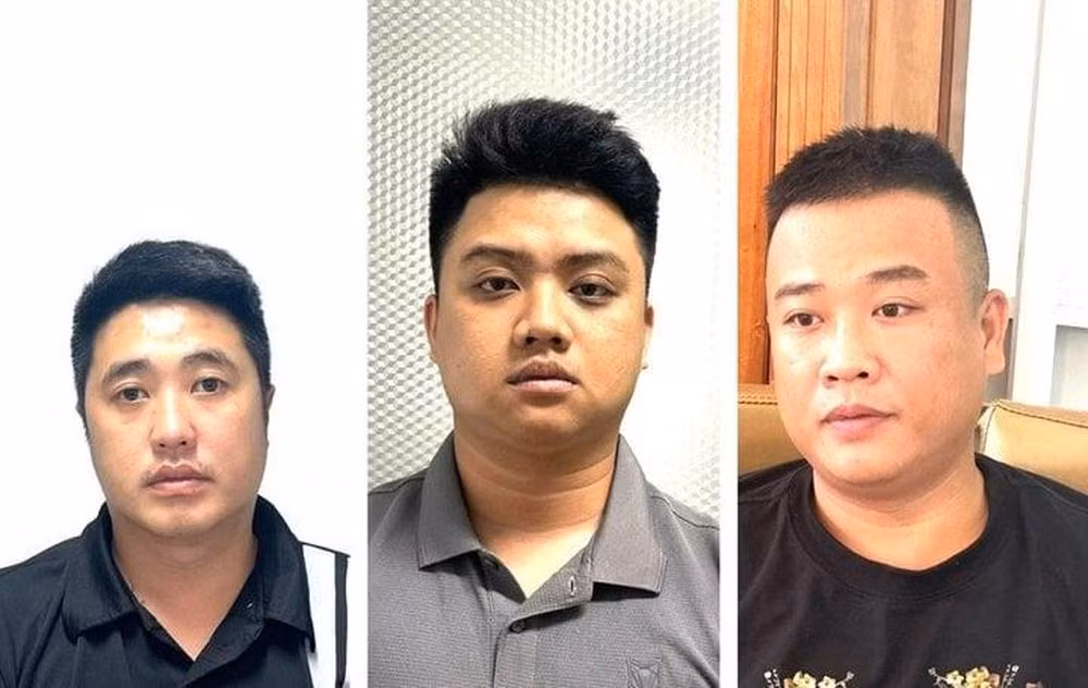 Các đối tượng trong đường dây tổ chức đánh bạc vừa bị triệt phá.