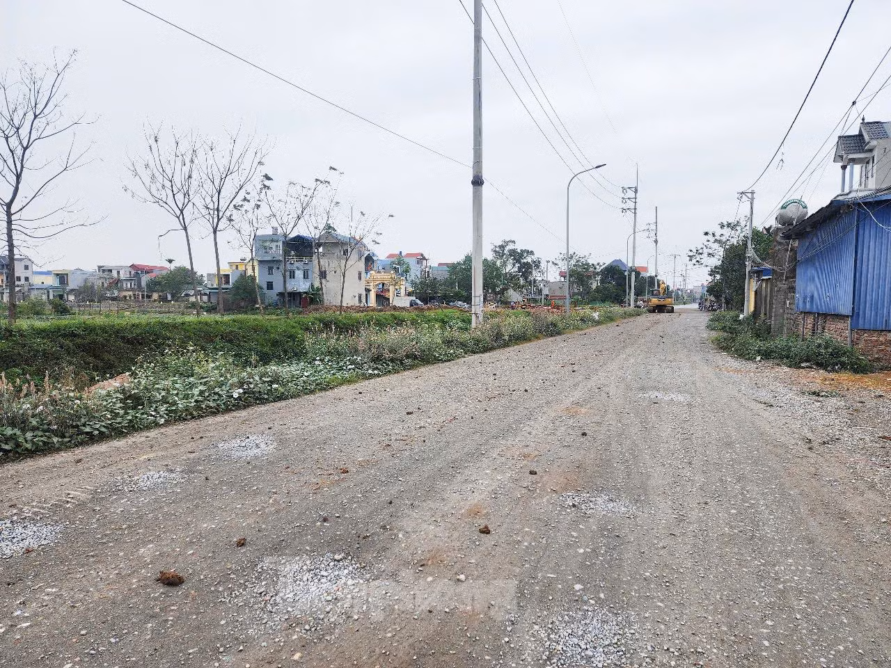Một đoạn đường chưa được làm xong