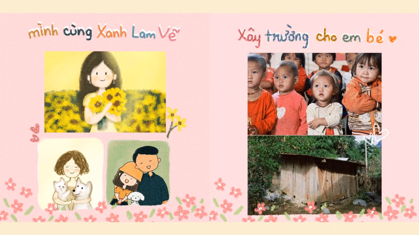 Tháng 4 vừa qua, Xanh Lam đã phát động dự án “Mình cùng Xanh Lam vẽ - Xây trường cho em bé” với mục đích góp những "viên gạch nhỏ" đến dự án xây trường cho trẻ em vùng cao.