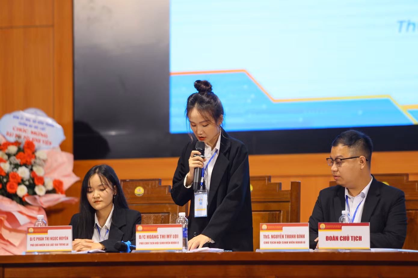 Hoàng Thị Mỹ Lợi - Phó Chủ tịch Hội sinh viên Trường Đại học Luật khóa II.