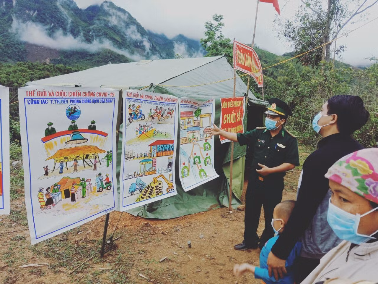 Tuyên truyền phòng chống dịch bằng tranh vẽ