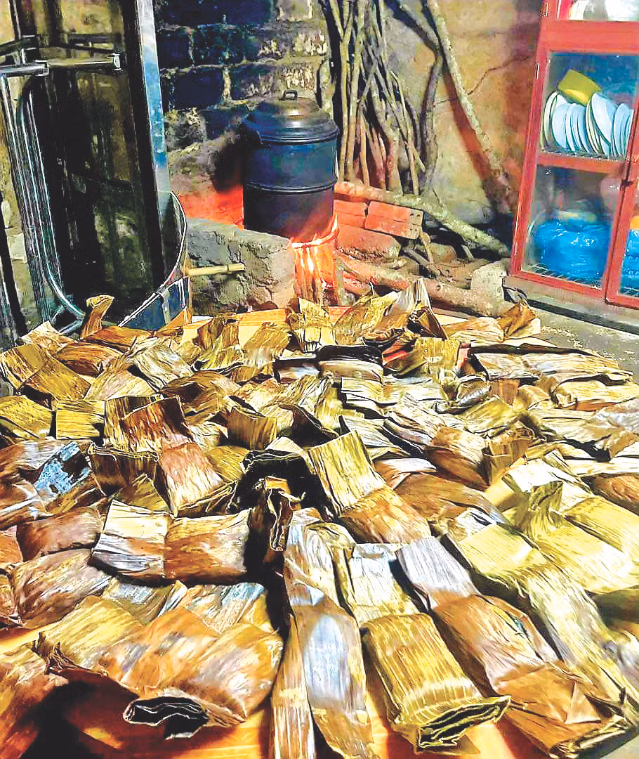 Bánh gai không thể thiếu ở rằm “pây tái” của người Tày-Nùng Cao Bằng