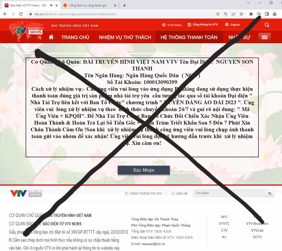 Gắn logo trang báo điện tử VTV gửi để lấy lòng tin. Gắn logo trang báo điện tử VTV gửi để lấy lòng tin.
