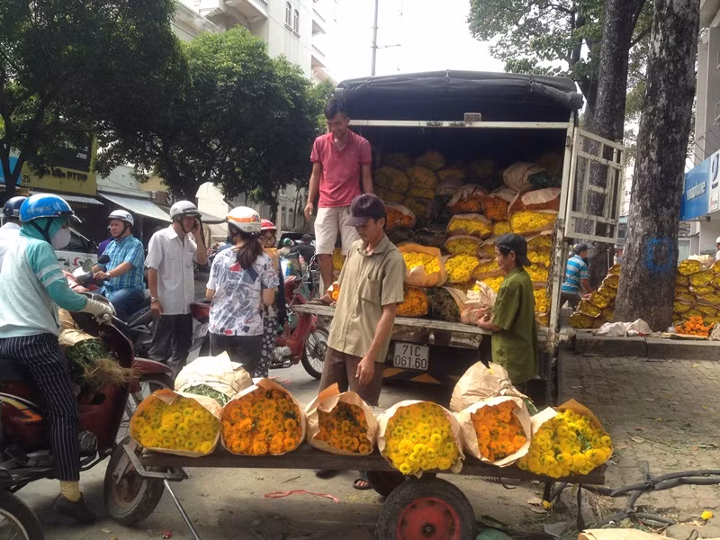 Hàng ngàn người chen chân ở chợ hoa sỉ lớn nhất Sài Gòn ảnh 20