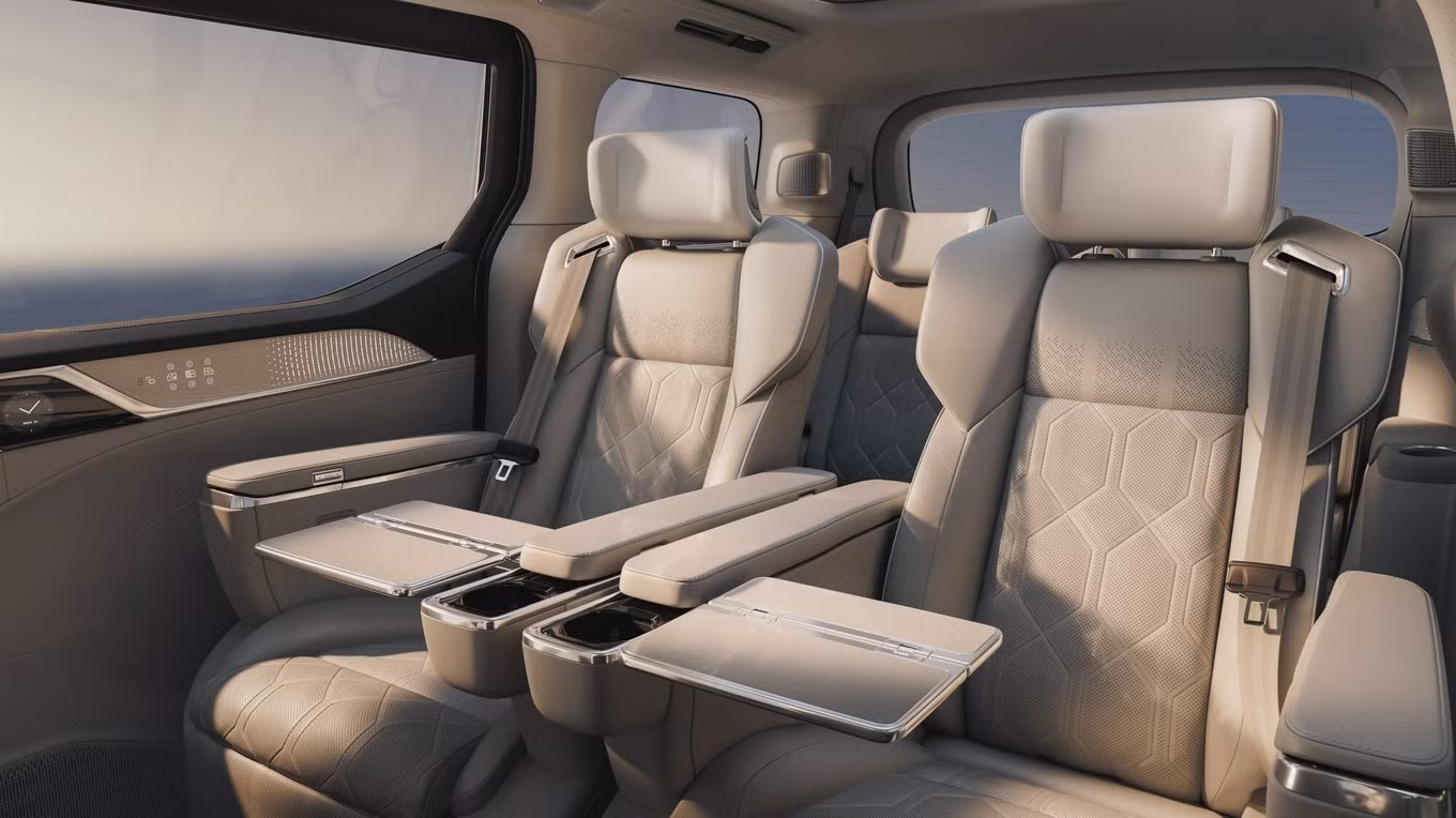 2 ghế thương gia trên Volvo EM90. Ảnh: Volvo.