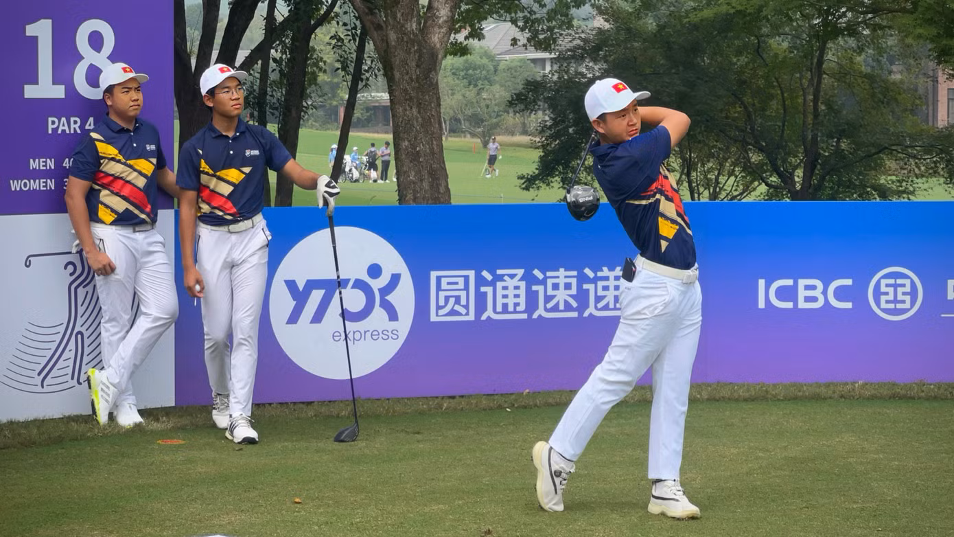 Nguyễn Anh Minh đạt thành tích tốt nhất tại vòng 1 môn golf Asiad 19