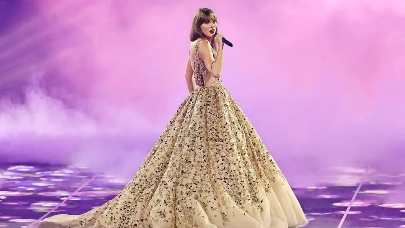 Hình ảnh Taylor Swift trong The Eras Tour.