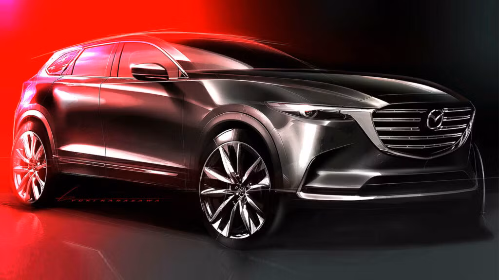 Một mẫu ý tưởng phác họa thiết kế của Mazda CX-5 thế hệ tiếp theo.