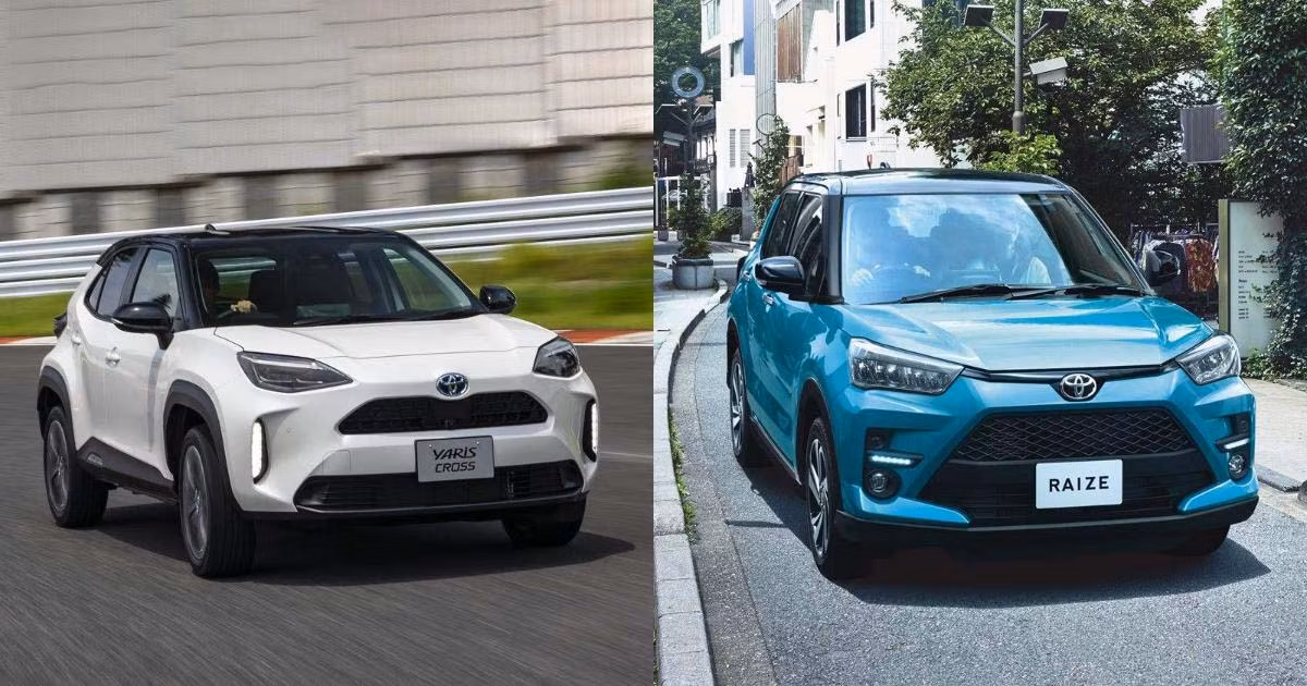 Hai mẫu SUV đô thị cỡ nhỏ của Toyota là Yaris Cross và Raize đều đang được giảm giá trong tháng 1/2024.