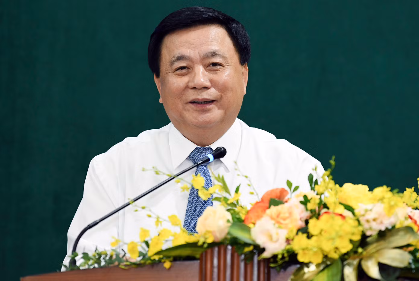 Ông Nguyễn Xuân Thắng phát biểu tại buổi làm việc. Ông Nguyễn Xuân Thắng phát biểu tại buổi làm việc.