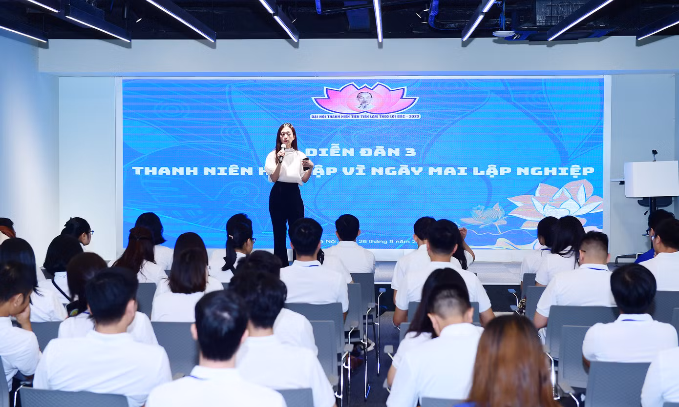 Diễn đàn thảo luận là hoạt động trong khuôn khổ Đại hội. Ảnh: Xuân Tùng