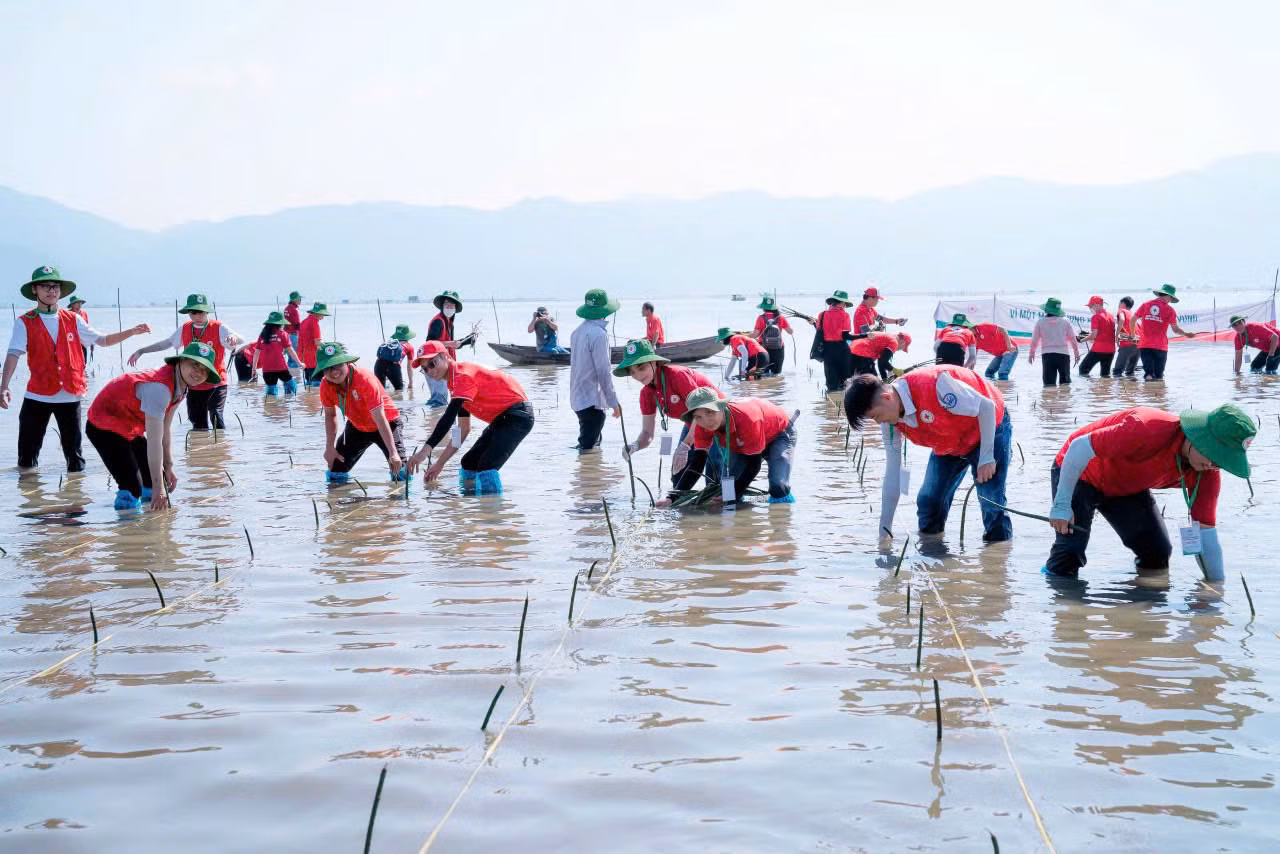 Ngày 15/8, trong khuôn khổ Hội trại thanh niên, tình nguyện viên Chữ thập đỏ toàn quốc lần thứ VI đã diễn ra chuỗi hoạt động ý nghĩa với khẩu hiệu “Tình nguyện xanh”. Ngày 15/8, trong khuôn khổ Hội trại thanh niên, tình nguyện viên Chữ thập đỏ toàn quốc lần thứ VI đã diễn ra chuỗi hoạt động ý nghĩa với khẩu hiệu “Tình nguyện xanh”.