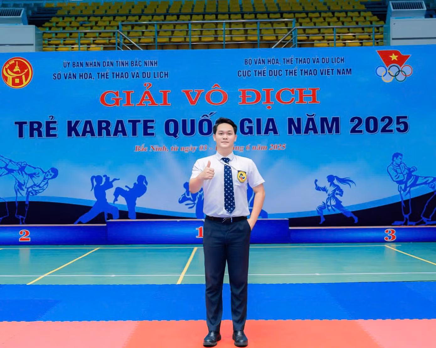 Duy Thành luôn nỗ lực hết mình với con đường Karate mà mình đã lựa chọn.