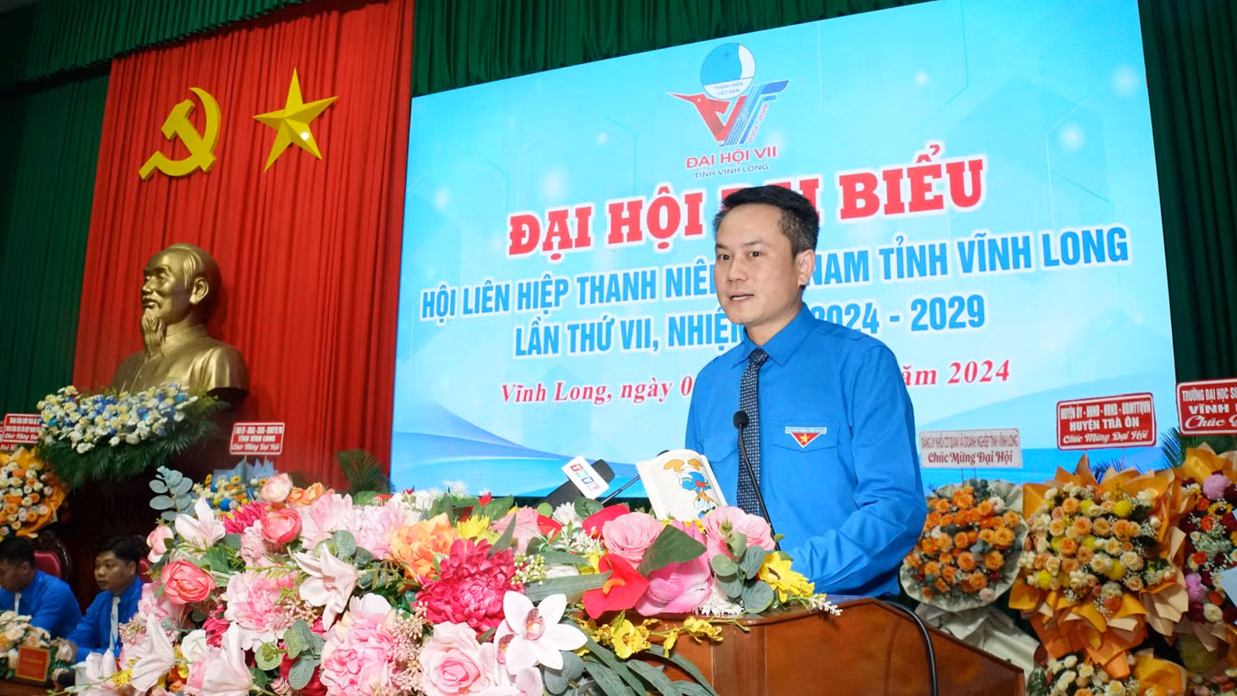 Anh Nguyễn Kim Quy - Phó Chủ tịch thường trực Trung ương Hội LHTN Việt Nam phát biểu tại đại hội. Ảnh: Hòa Hội Anh Nguyễn Kim Quy - Phó Chủ tịch thường trực Trung ương Hội LHTN Việt Nam phát biểu tại đại hội. Ảnh: Hòa Hội
