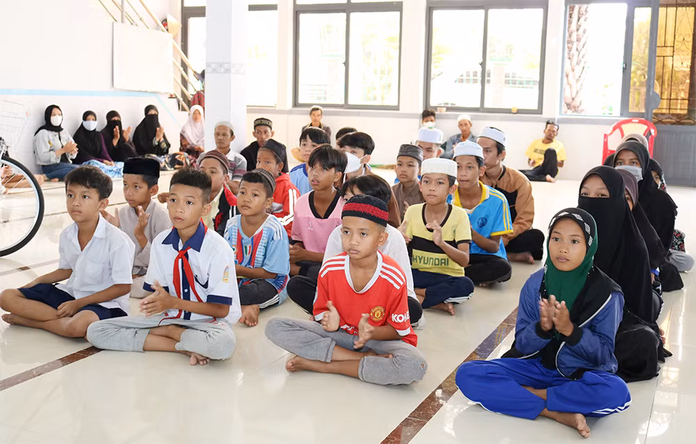 Các em học sinh dân tộc Chăm trên địa bàn tỉnh An Giang.