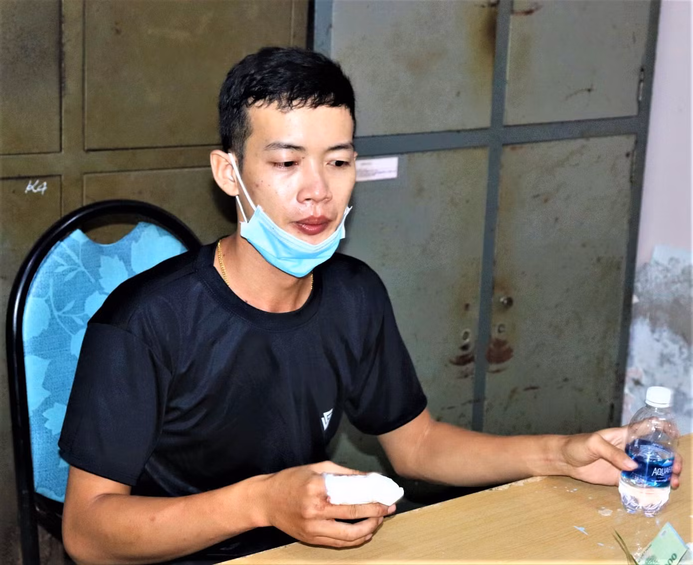 Lý Văn Phương tại cơ quan công an