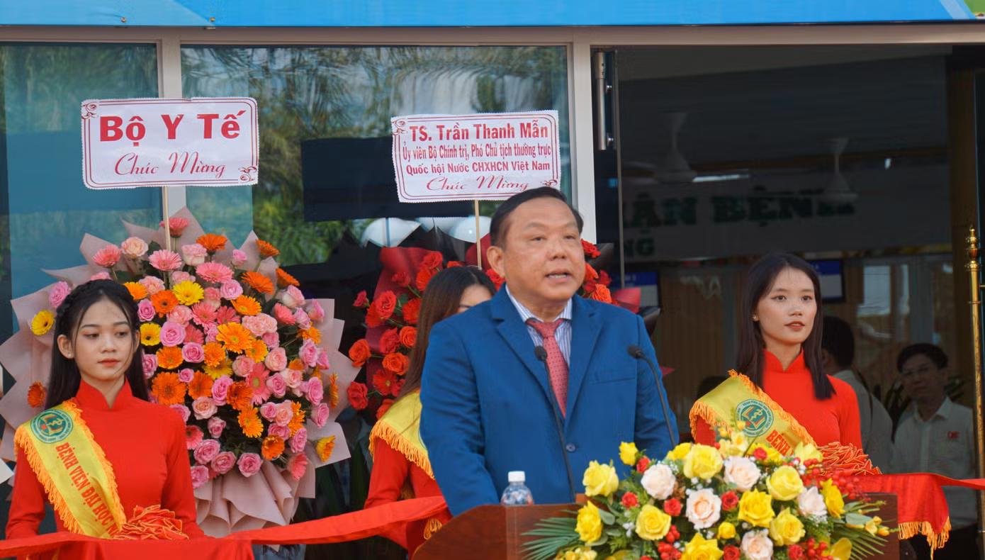 Ông Nguyễn Tiến Dũng, Chủ tịch Hội đồng trường Trường Đại học Nam Cần Thơ phát biểu