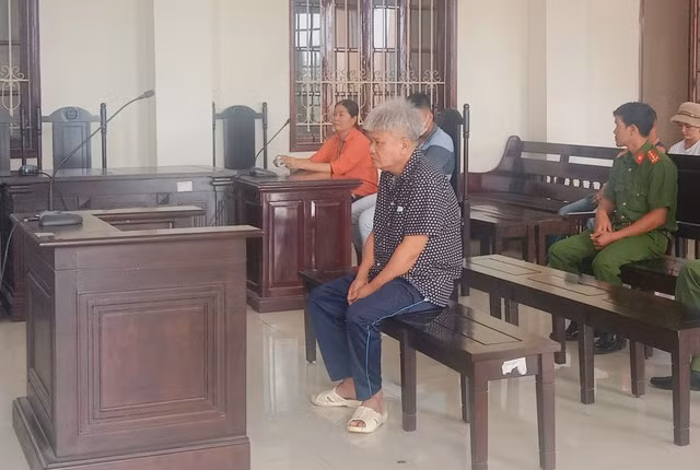 Bị cáo Vương Thanh Lộc tại phiên tòa.