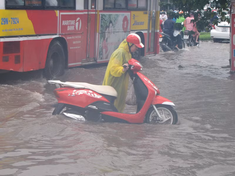 ... đường Kim Liên. Ảnh: Trường Phong