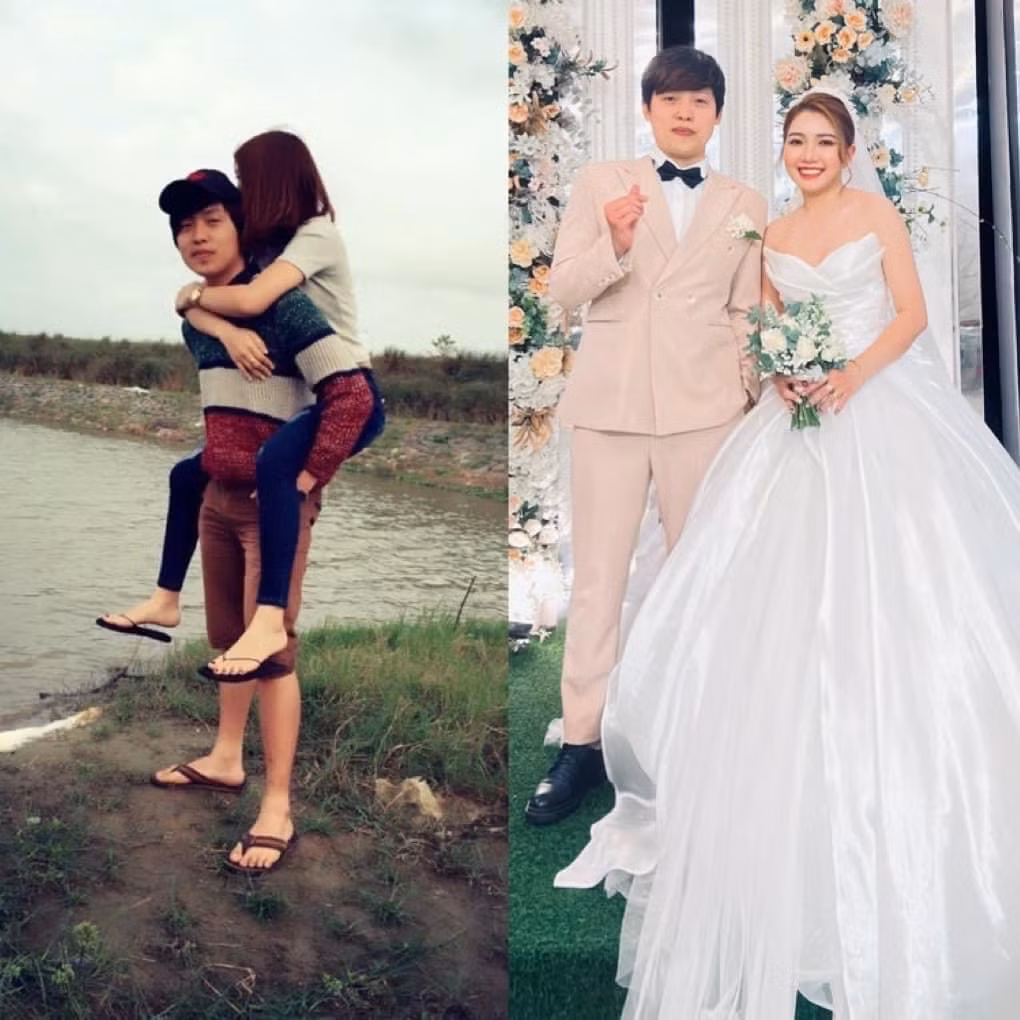 Hình ảnh Quang Huy và Mai Linh ngày mới yêu và 7 năm sau đó.