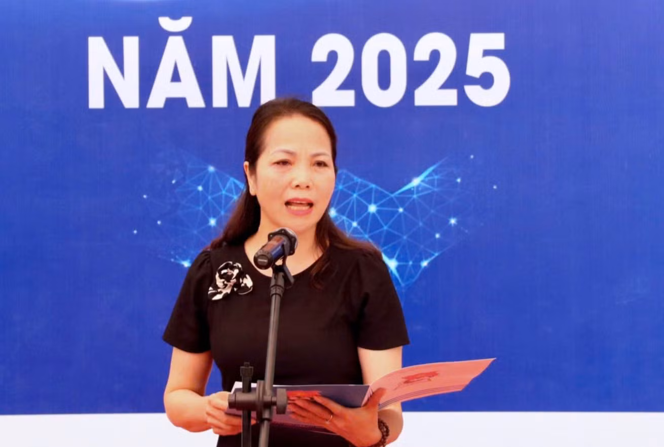 TS. Trần Thị Tuyết Nhung - Phó Giám đốc Học viện phát biểu tại Ngày hội.