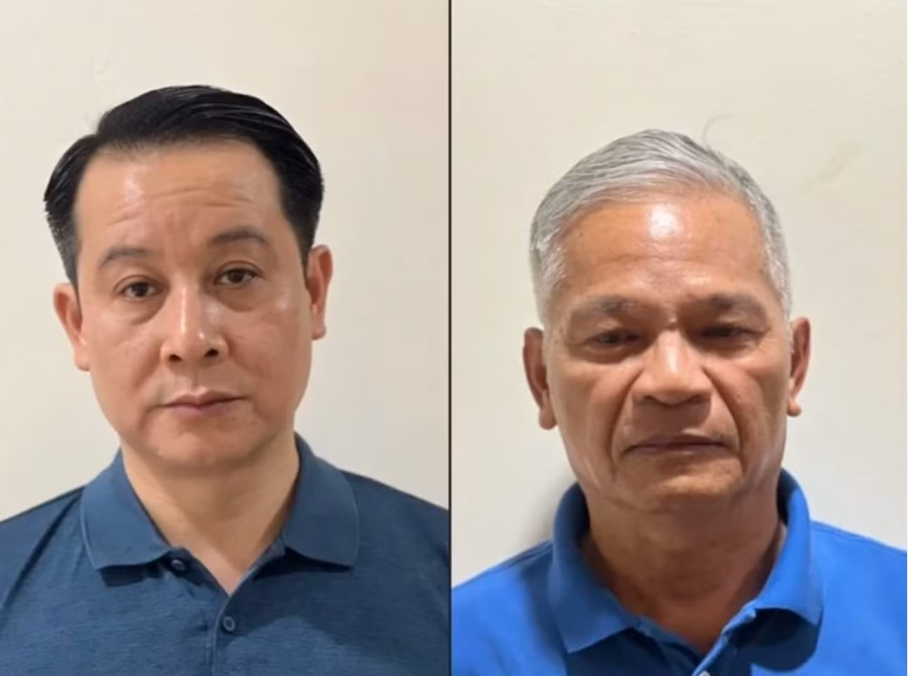 Ông Phạm Hoàng Anh và Lê Viết Chữ, cựu Bí thư Tỉnh ủy Quảng Ngãi (bên phải) cùng bị cáo buộc “Nhận hối lộ”.