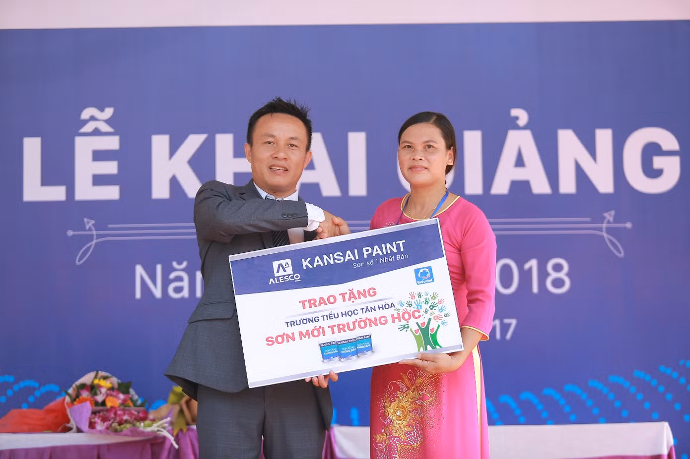 Sơn Kansai tài trợ sơn mới trường tiểu học Tân Hòa, Hà Nội ảnh 2
